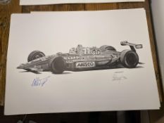Alan Stammers and Nelson Piquet Signed Limited Edition Print