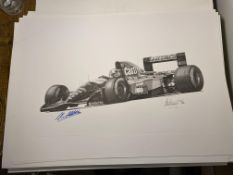 Alan Stammers and Johnny Herbert Signed Limited Edition Print