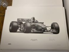 Alan Stammers Signed David Coulthard Limited Edition Print