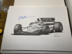 Christian Fittipaldi and Alan Stammers Signed Limited Edition Print