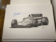 Christian Fittipaldi and Alan Stammers Signed Limited Edition Print