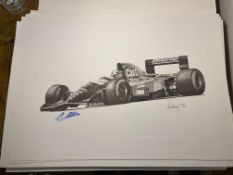 Alan Stammers and Johnny Herbert Signed Limited Edition Print