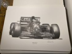 Alan Stammers signed Gerhard Berger Limited Edition Print