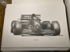 Alan Stammers signed Gerhard Berger Limited Edition Print