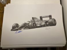 Alan Stammers and Johnny Herbert Signed Limited Edition Print