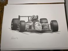 Alan Stammers Signed Emmerson Fittipaldi Limited edition Print