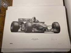 Alan Stammers Signed David Coulthard Limited Edition Print