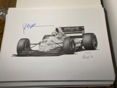 Christian Fittipaldi and Alan Stammers Signed Limited Edition Print