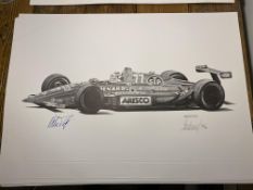 Alan Stammers and Nelson Piquet Signed Limited Edition Print
