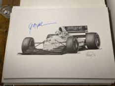 Christian Fittipaldi and Alan Stammers Signed Limited Edition Print