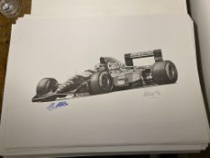 Alan Stammers and Johnny Herbert Signed Limited Edition Print