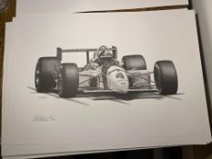 Alan Stammers Signed Emmerson Fittipaldi Limited edition Print