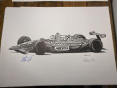 Alan Stammers and Nelson Piquet Signed Limited Edition Print