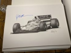 Christian Fittipaldi and Alan Stammers Signed Limited Edition Print