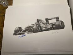 Alan Stammers and Johnny Herbert Signed Limited Edition Print