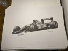 Alan Stammers and Johnny Herbert Signed Limited Edition Print