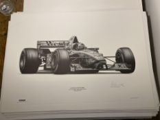 Alan Stammers Signed David Coulthard Limited Edition Print