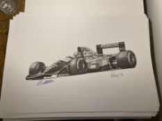 Alan Stammers and Johnny Herbert Signed Limited Edition Print