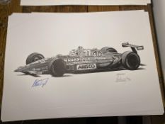 Alan Stammers and Nelson Piquet Signed Limited Edition Print