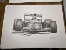 Alan Stammers Signed Michael Schumacher Limited Edition Print