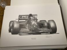 Alan Stammers signed Gerhard Berger Limited Edition Print