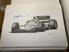 Christian Fittipaldi and Alan Stammers Signed Limited Edition Print
