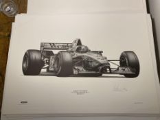 Alan Stammers Signed David Coulthard Limited Edition Print
