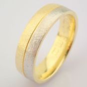 14K Yellow and White Gold Engagement Ring, For Him