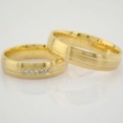14K Yellow Gold Engagement Ring, For Couple