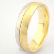 14K Yellow and White Gold Engagement Ring, For Him