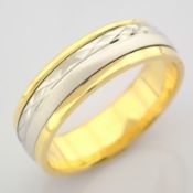 14K Yellow and White Gold Engagement Ring, For Her