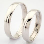 14K White Gold Engagement Ring, For Couple