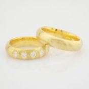 14K Yellow Gold Engagement Ring, For Couple