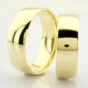 14K Yellow Gold Engagement Ring, For Couple