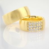 14K Yellow Gold Engagement Ring, For Couple