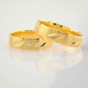 14K Yellow Gold Engagement Ring, For Couple