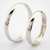 14K White Gold Engagement Ring, For Couple
