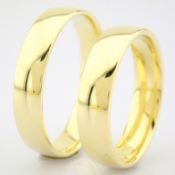 14K Yellow Gold Engagement Ring, For Couple
