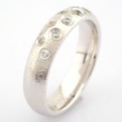 14K White Gold Engagement Ring, For Her