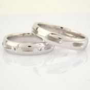 14K White Gold Engagement Ring, For Couple