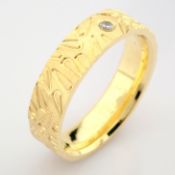 14K Yellow Gold Engagement Ring, For Her