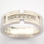 14K White Gold Engagement Ring, For Her