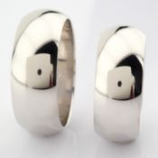 14K White Gold Engagement Ring, For Couple