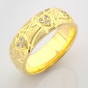 14K Yellow Gold Engagement Ring, For Her