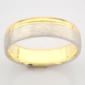 14K Yellow and White Gold Engagement Ring, For Him