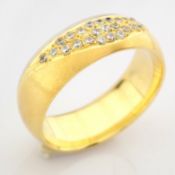 14K Yellow and White Gold Engagement Ring, For Her