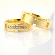 14K Yellow Gold Engagement Ring, For Couple