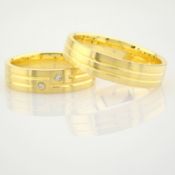 14K Yellow Gold Engagement Ring, For Couple