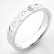 14K White Gold Engagement Ring, For Her