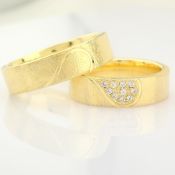 14K Yellow Gold Engagement Ring, For Couple